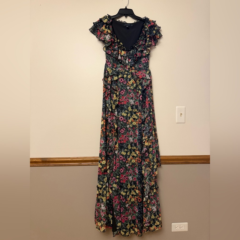 Ted Baker Adiee Floral Ruffle Dress - Picture 3 of 11